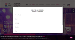Desktop Screenshot of ellafestival.com